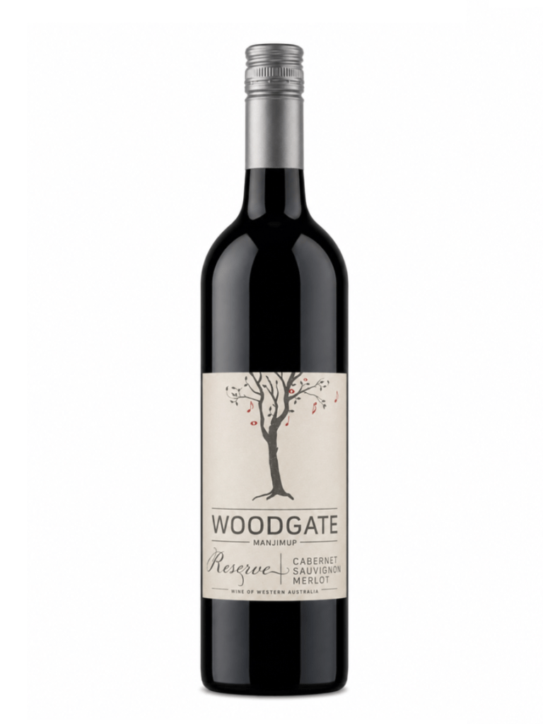 woodgate reserve cabernet merlot wine bottle