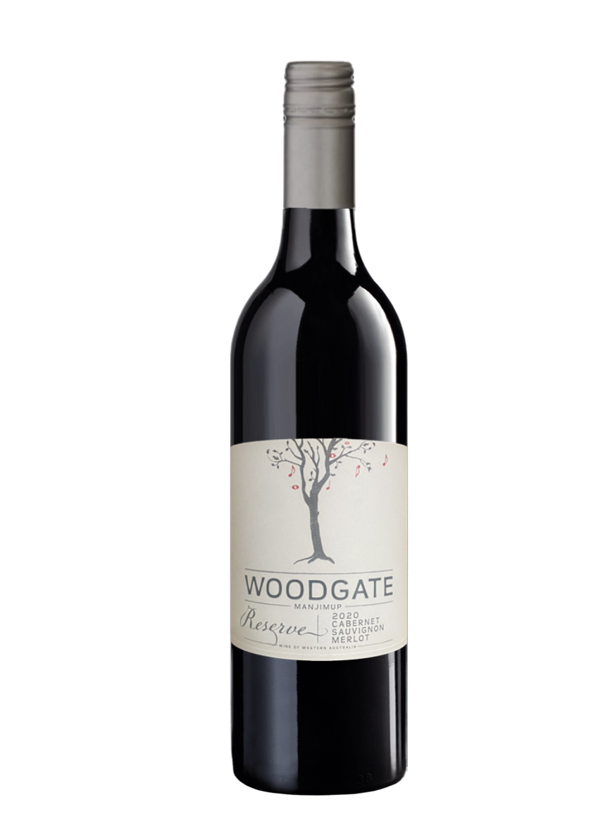 bottle of woodgate wines reserve cabernet merlot