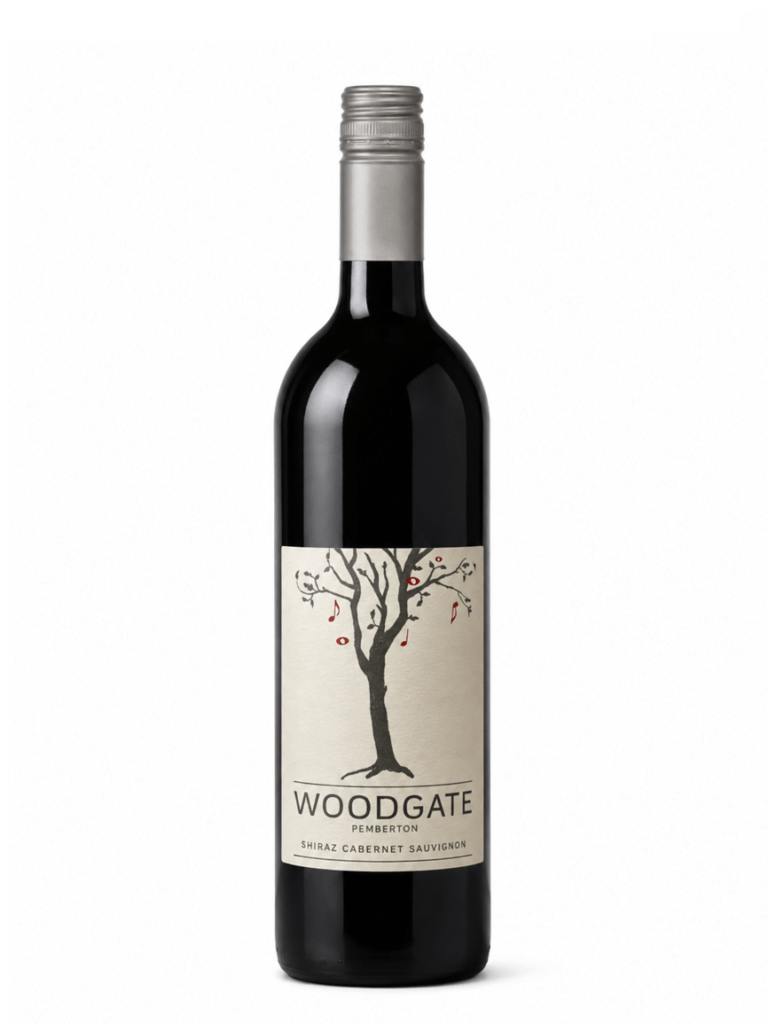 Woodgate shiraz cabernet wine bottle