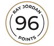 logo of ray jordan 96 point wine score