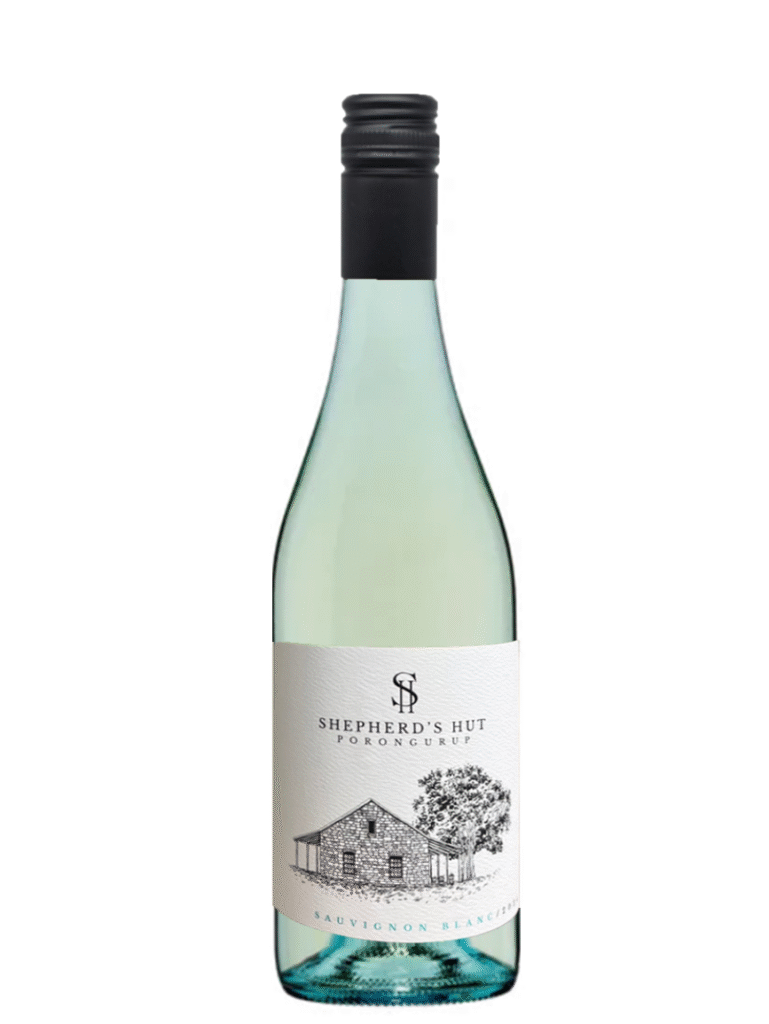shepherds hut sauvignon blanc wine bottle