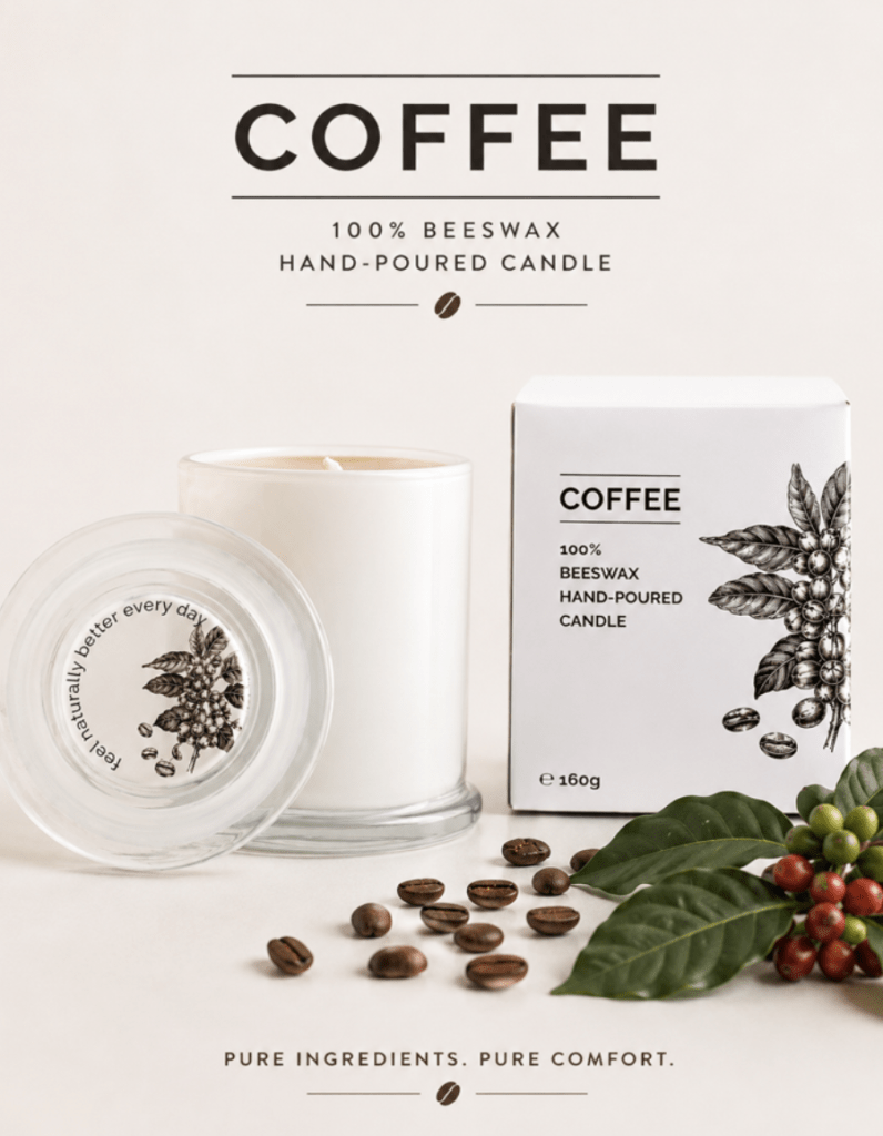 Honey for life coffee candle