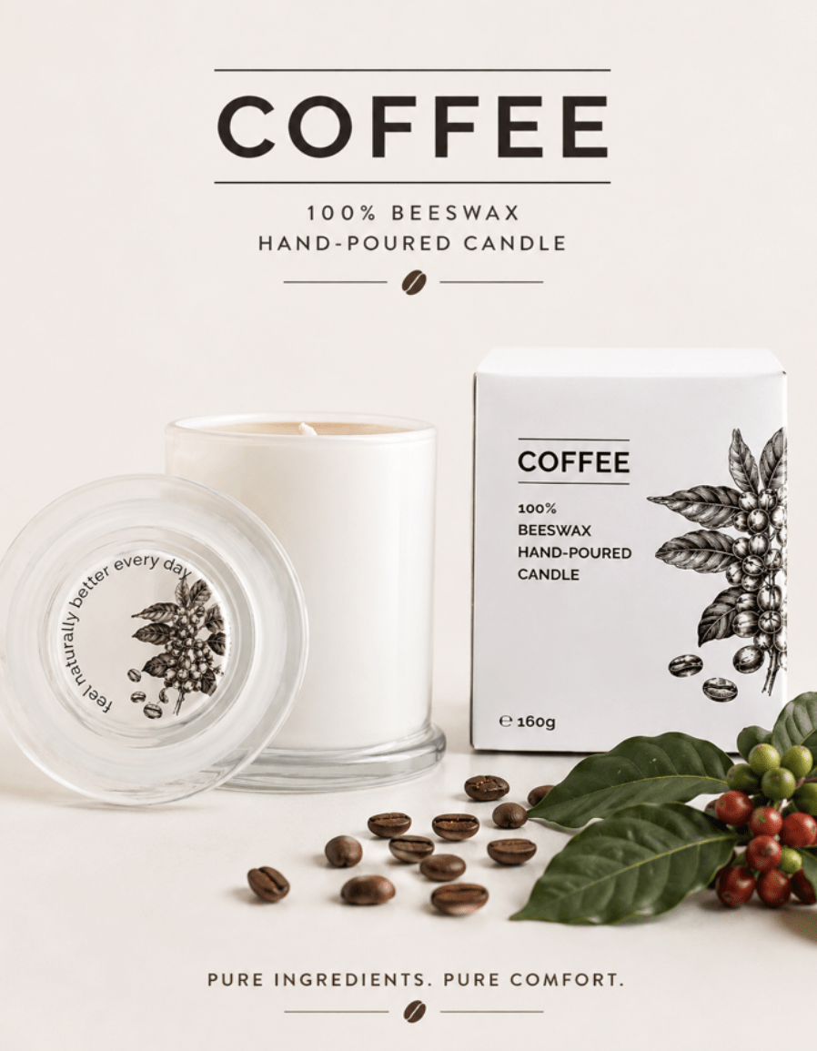 Honey for life coffee candle