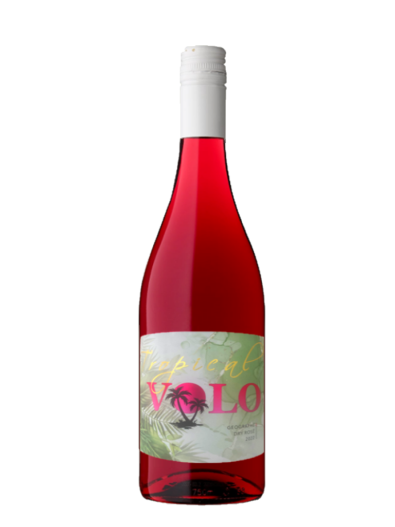 volo dry rose wine botle.