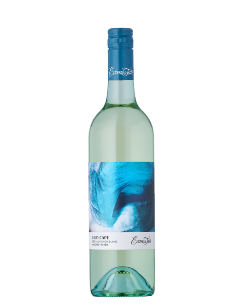 evans & tate Sauvignon blanc wild cape wine bottle.