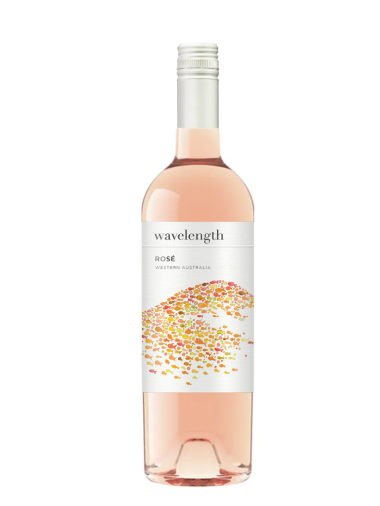 a bottle of wine, graphite road wavelength rose