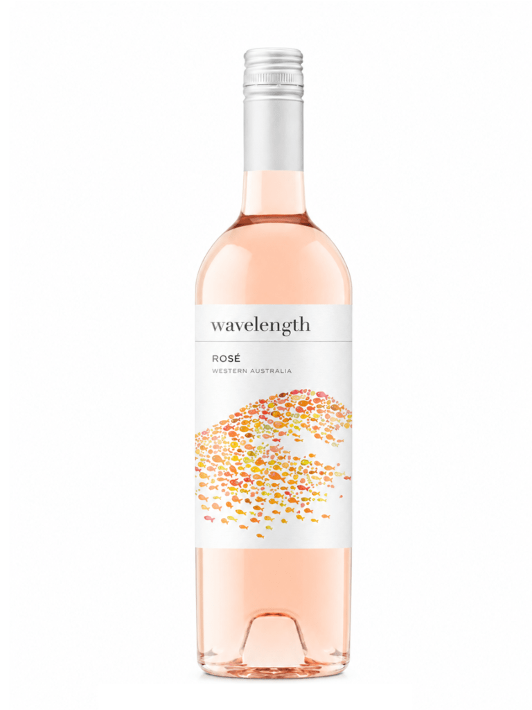 Wavelength Rose wine bottle
