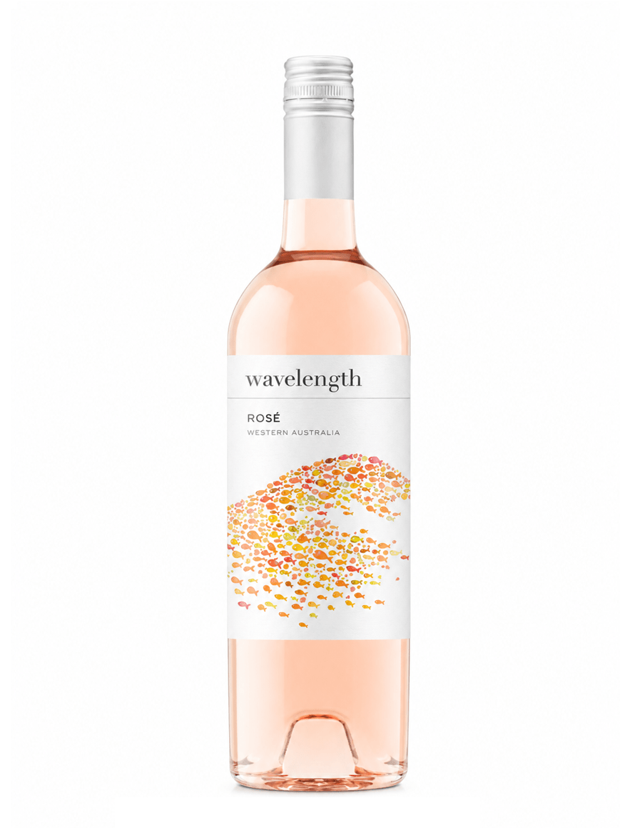 Wavelength Rose wine bottle