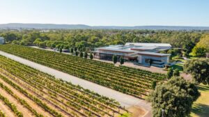 mandoon estate aerial view of their vineyards