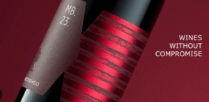 redshed wines malbec 2023 wine bottle zoomed in.
