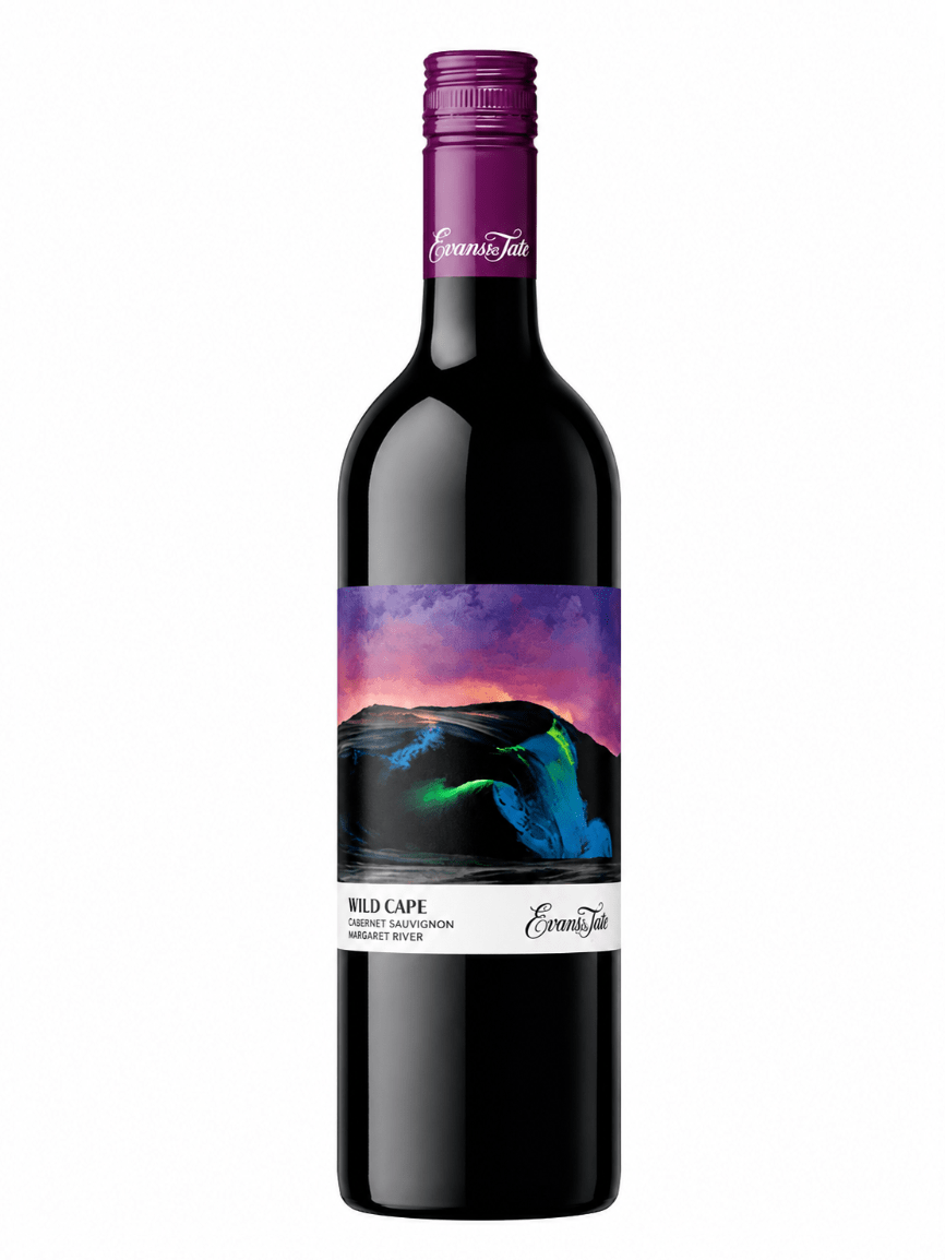 Evans & Tate wild cape cabernet sauvignon blanc wine bottle
