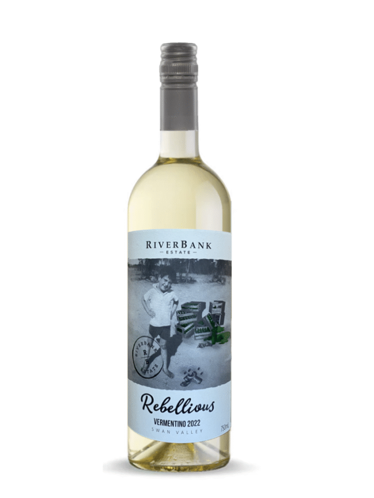 RiverBank estate vermentino wine bottle