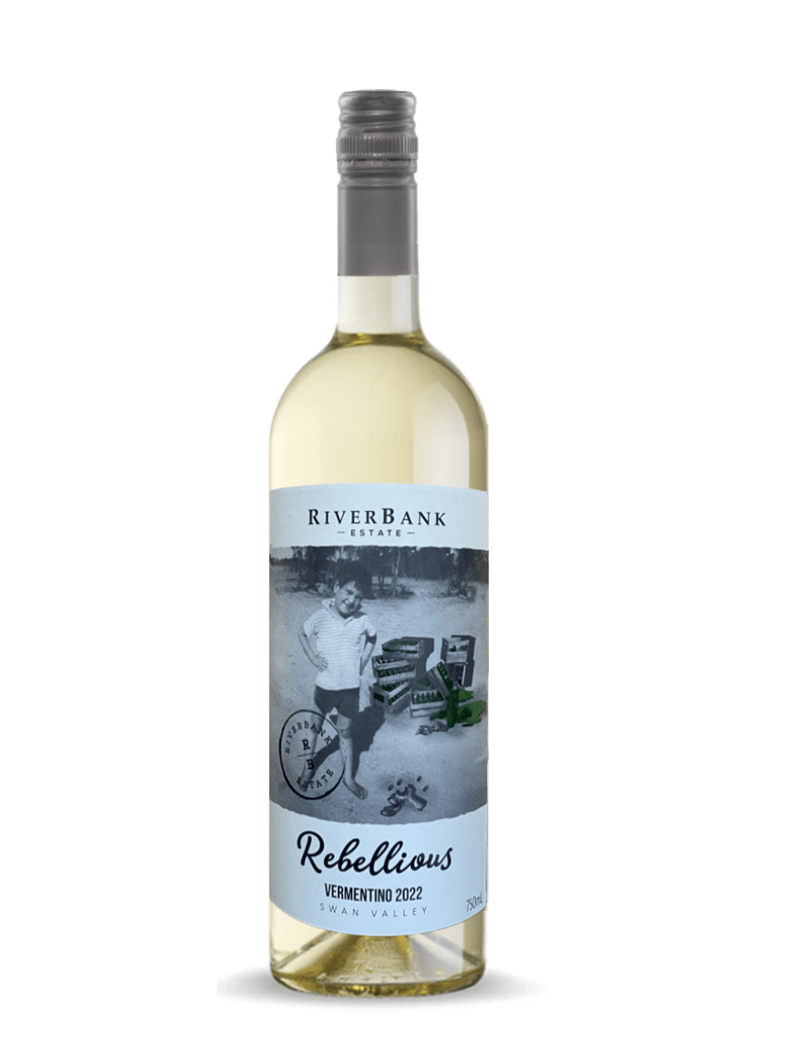 RiverBank estate vermentino wine bottle