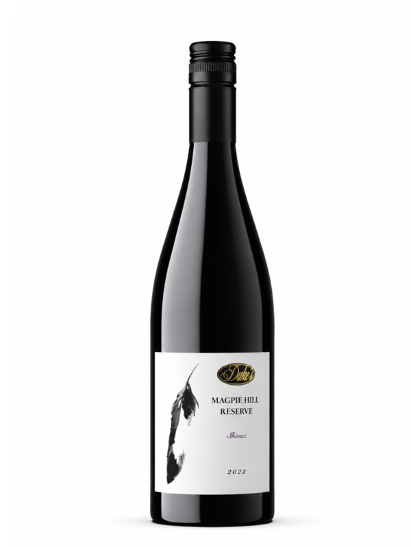 Dukes Vineyard magpie hill shiraz wine bottle