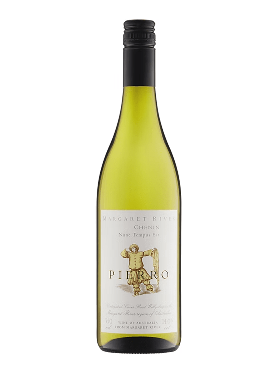 2023 Pierro Chenin Blanc 'Nunc Tempus Est' wine bottle on a white background.