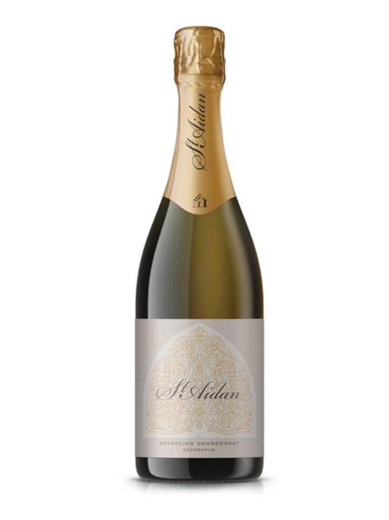saint aidan wines sparkling chardonnay wine bottle from 2022