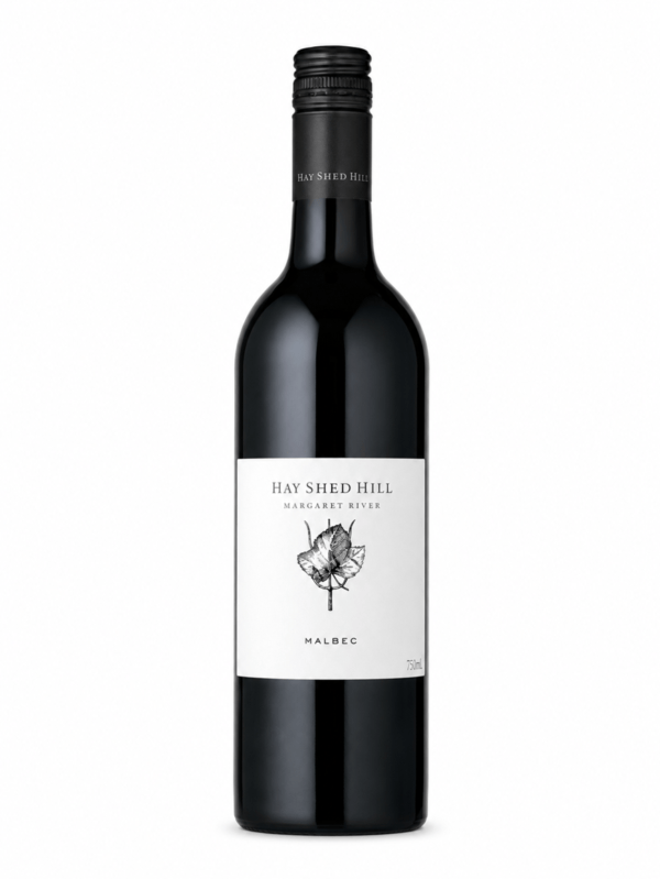 hay shed hill malbec wine bottle, 2023 vintage