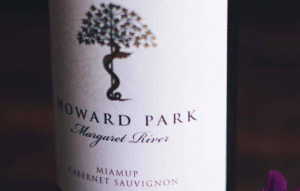 howard park miamup cabernet wine bottle zoomed in on the label