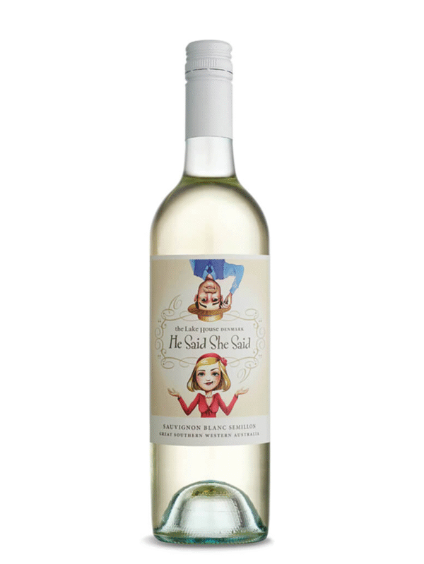 Lake House SBS he said she said wine bottle
