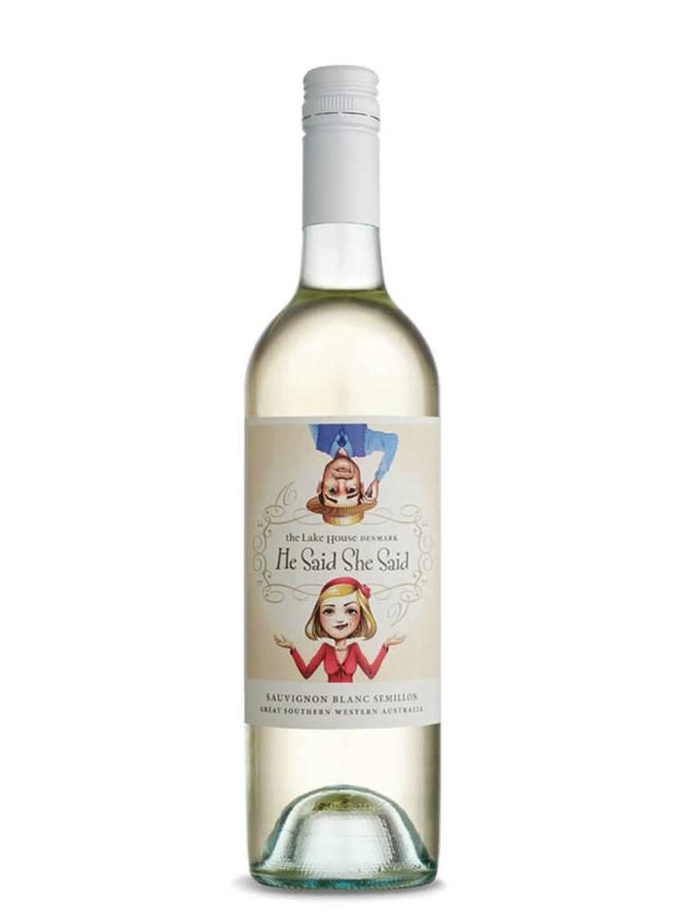 Lake House SBS he said she said wine bottle