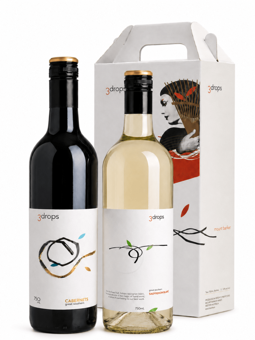 3 drops cabernet and sauvignon blanc wine gift pack