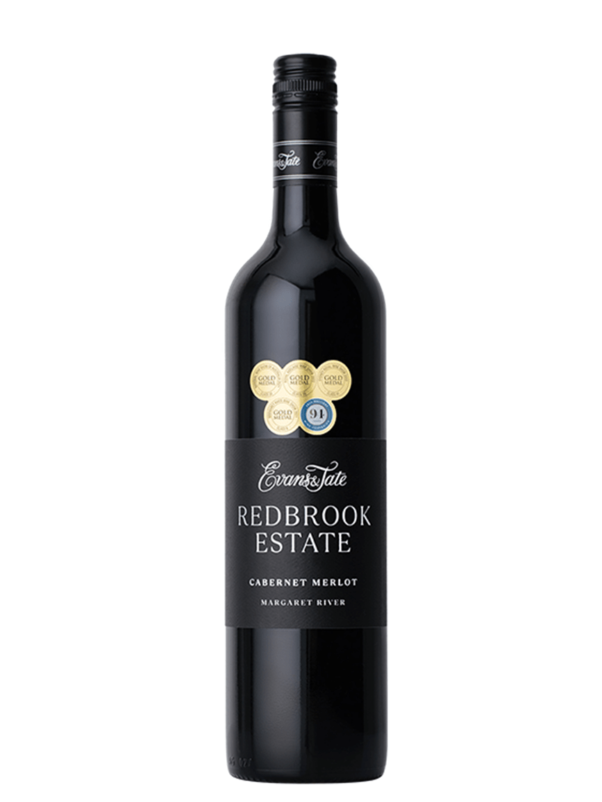 Evans & tate cab merlot redbrook wine bottle