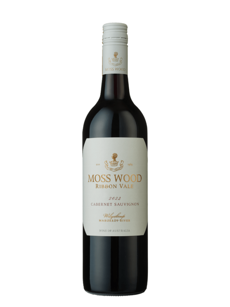 moss wood ribbon vale cabernet wine bottle