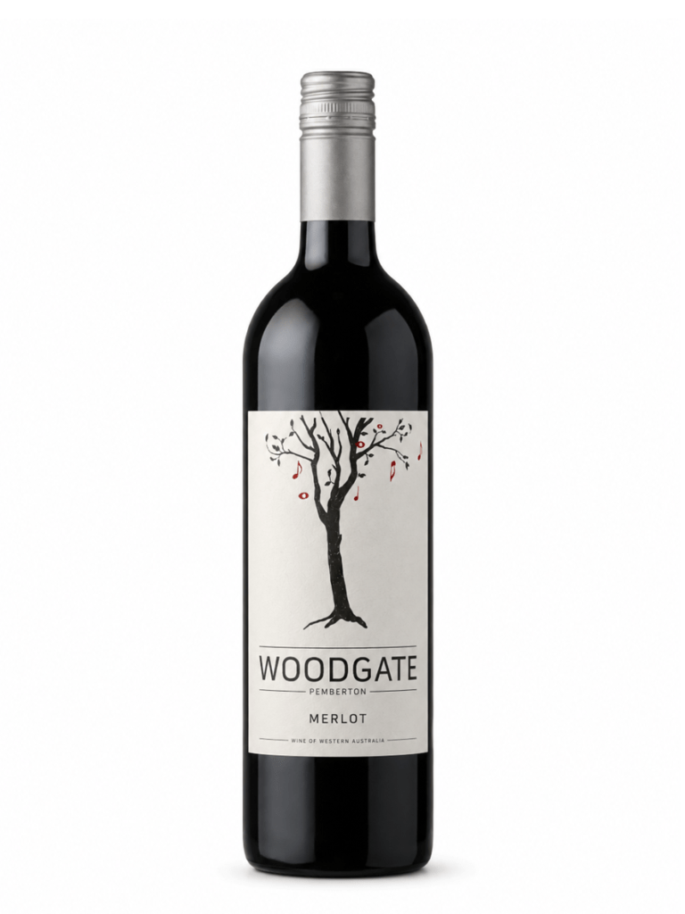 woodgate merlot wine bottle