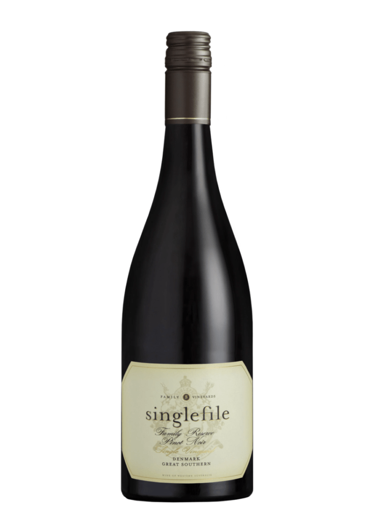 Singlefile family reserve denmark pinot noir wine bottle