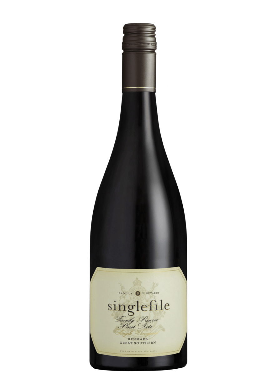Singlefile family reserve denmark pinot noir wine bottle