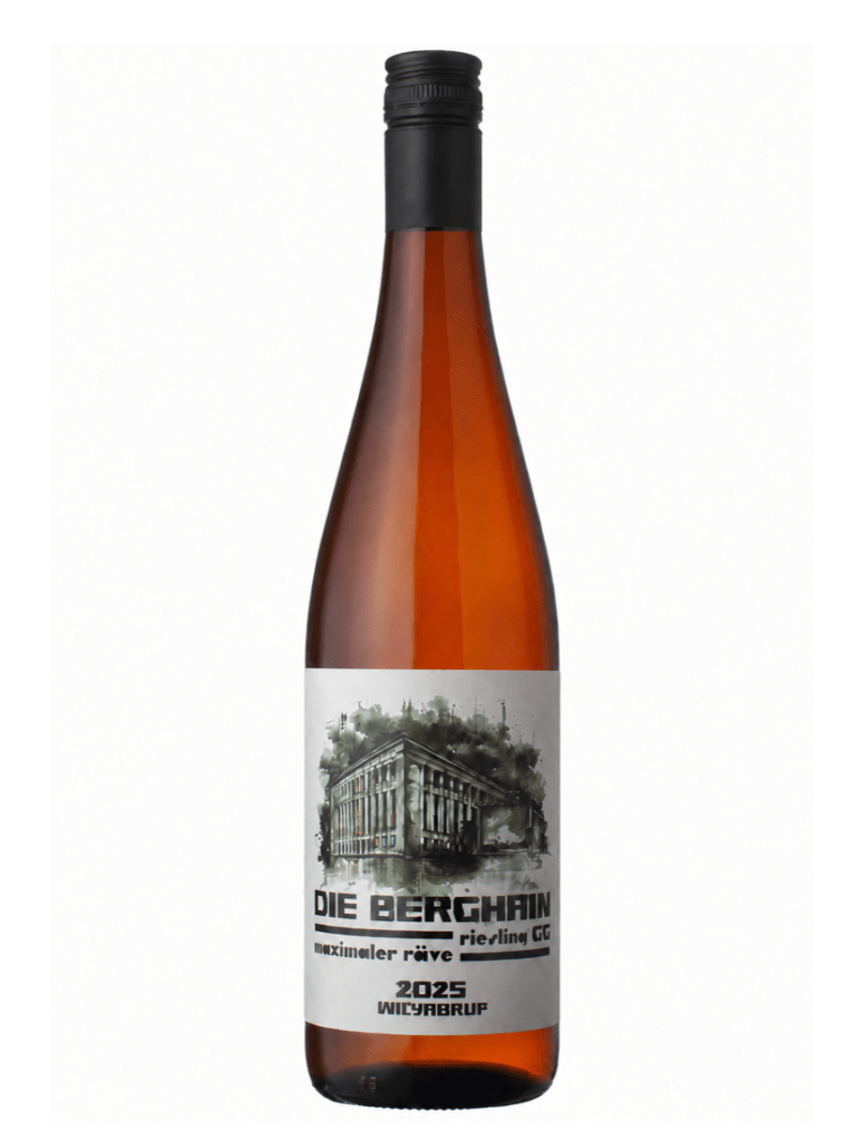 LS merchants Die Berghain Riesling wine bottle