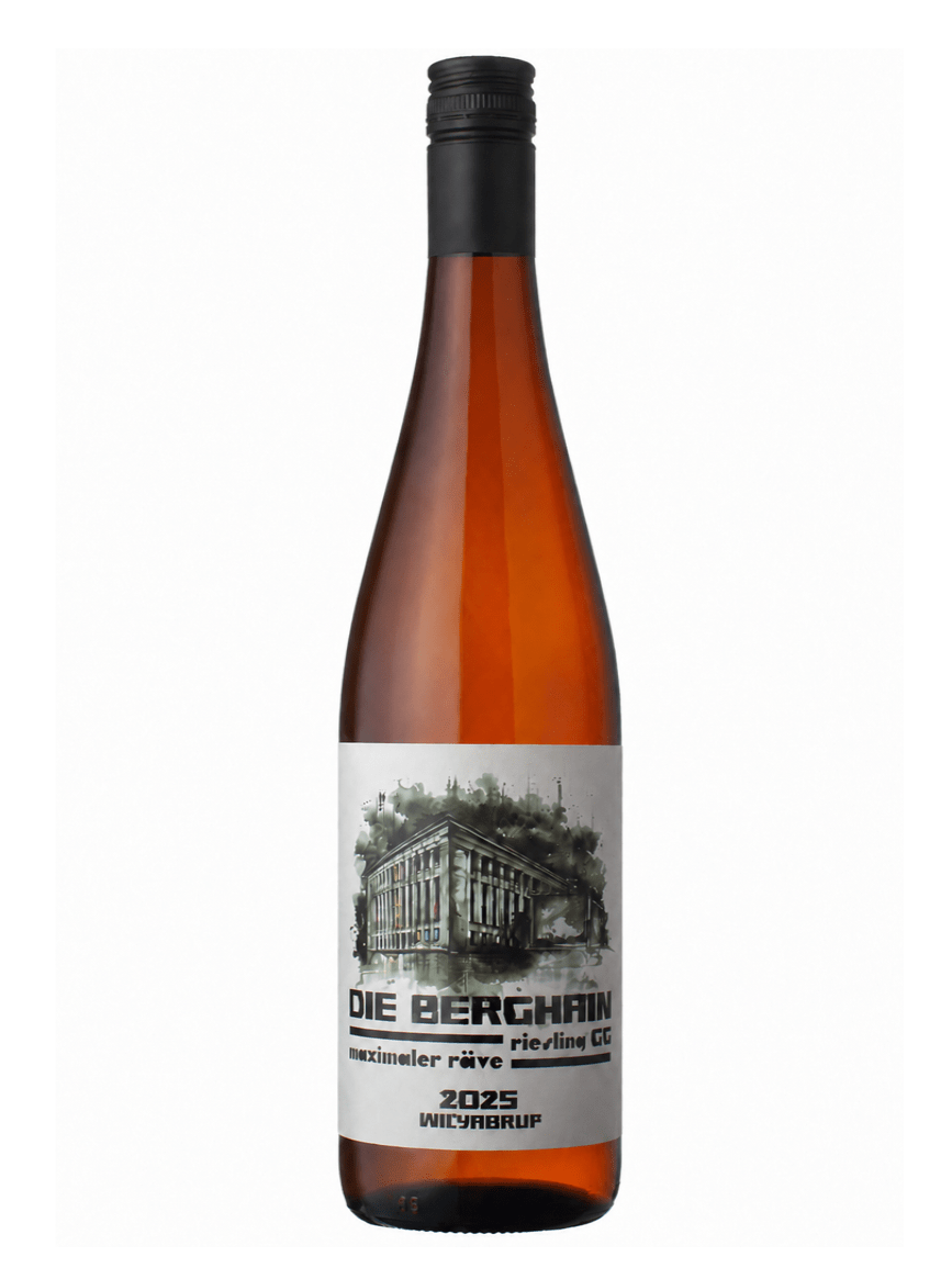LS merchants Die Berghain Riesling wine bottle