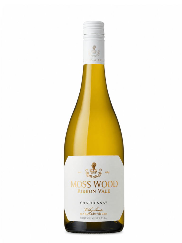 Moss Wood ribbon vale chardonnay wine bottle