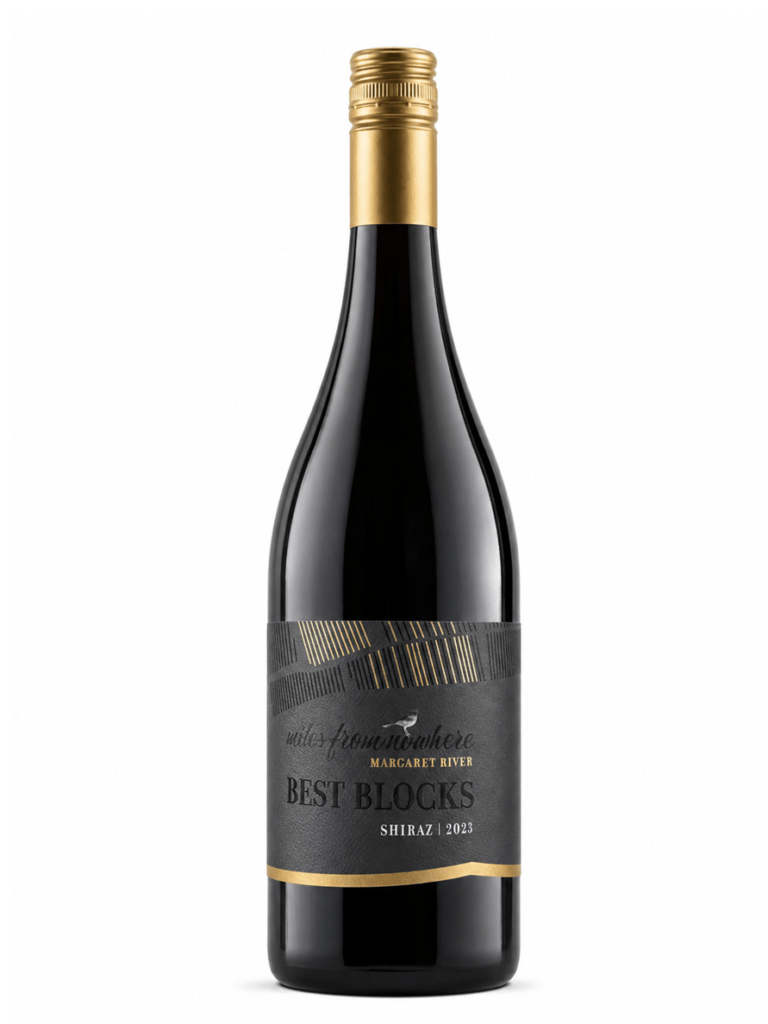 miles from nowhere best blocks shiraz wine bottle