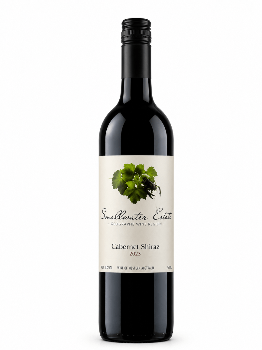 smallwater estate cabernet shiraz wine bottle