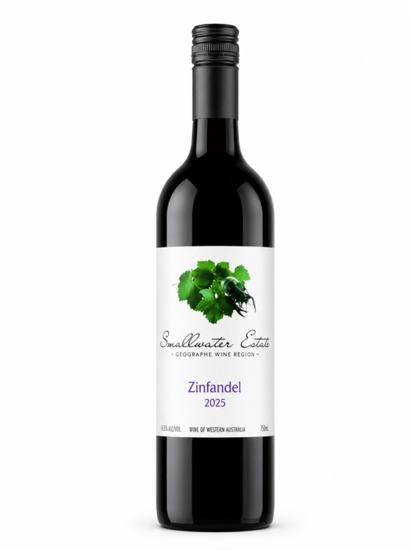 smallwater estate zinfandel wine bottle
