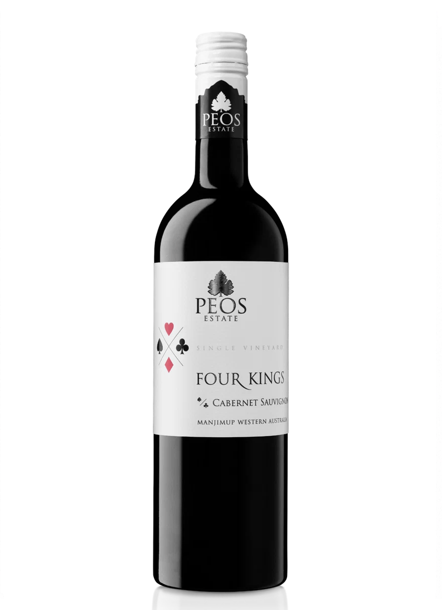 peos 4 kings cabernet sauvignon wine bottle
