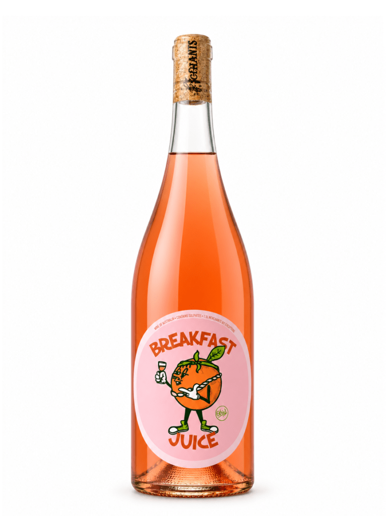 LS Merchants breakfast juice wine bottle