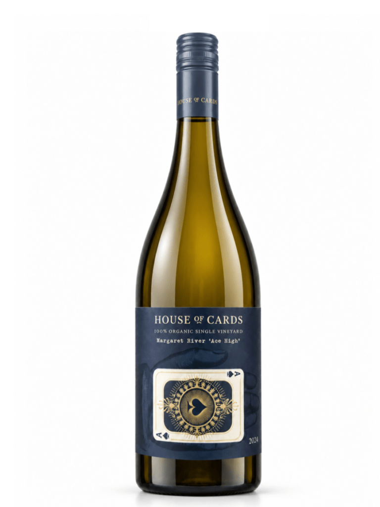 house of cards ace high chardonnay wine bottle