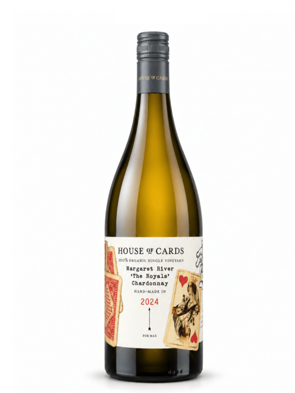 house of cards the royals chardonnay wine bottle