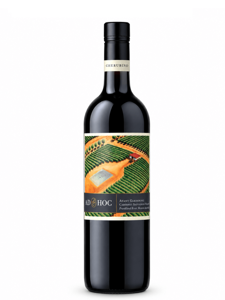 Ad Hoc 'Avant Gardening' Cabernet Malbec wine bottle