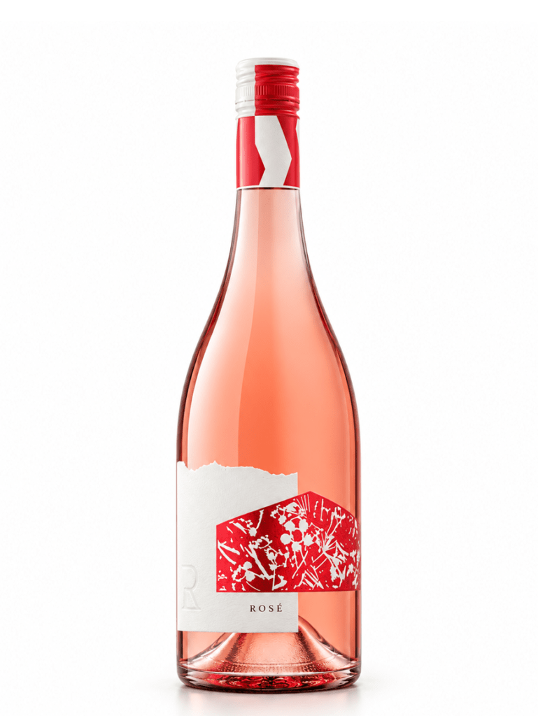 redshed rose wine bottle