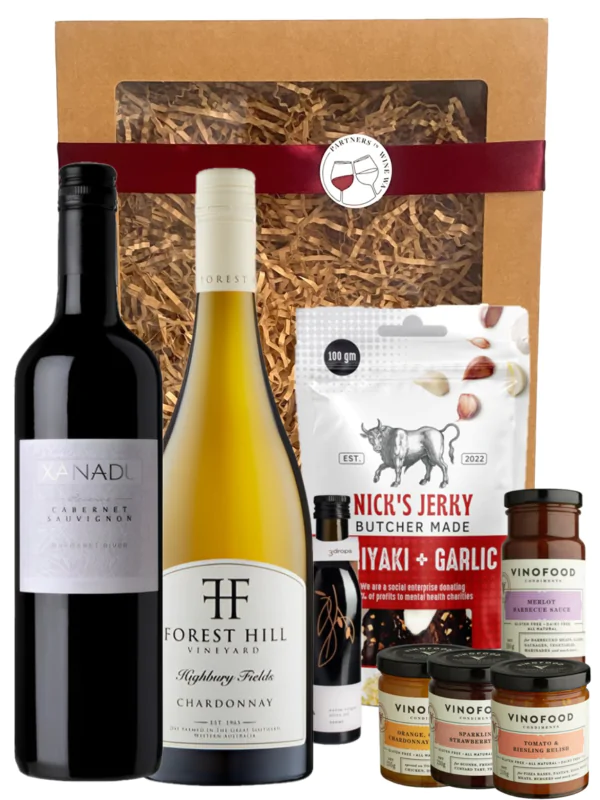 Custom wine gift box from Partners in Wine WA