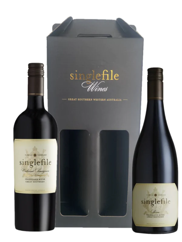Singlefile wine gift set available for Perth wine gift delivery